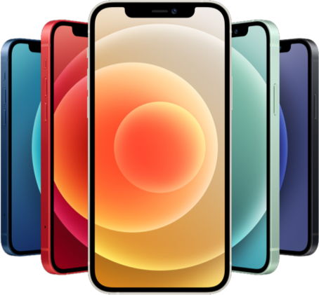 iPhone 12 mini w różnych kolorach
