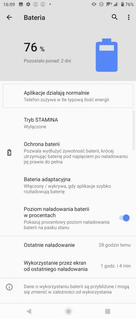 Sony Xperia 1 II 5G menu