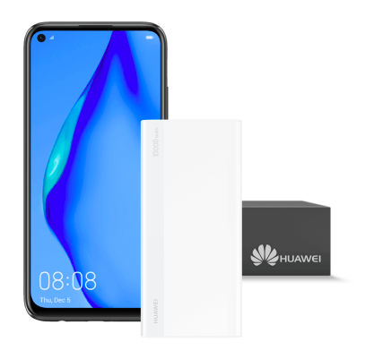 Smartfon Huawei P40 Lite 4G i powerbank Huawei 10000 mAh z extra boksem