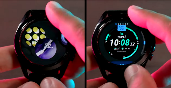 personalizacja tarczy Galaxy Watch 3