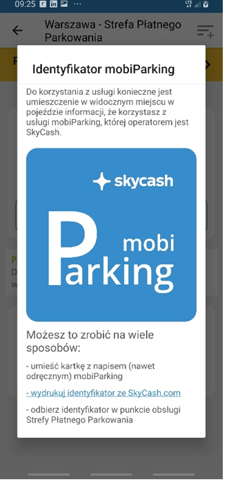 naklejka mobi-parking