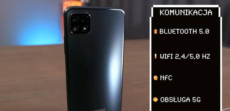 łączność w Galaxy A22