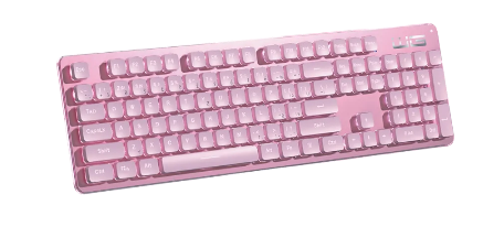 różowa klawiatura