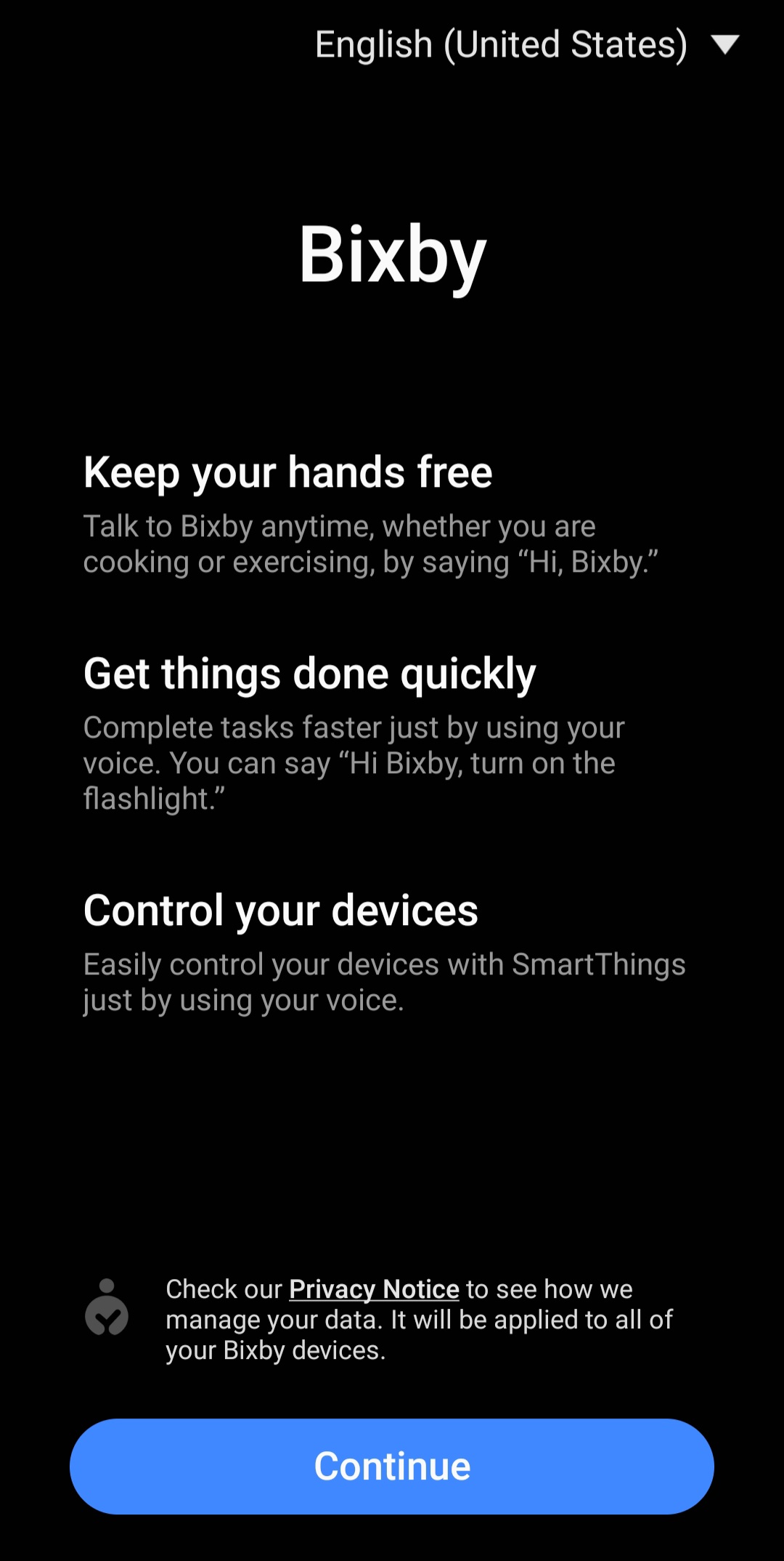 screnn z Bixby