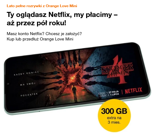 Baner oferty Orange z Netflixem