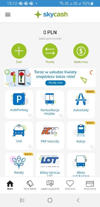 Autostrady wybierz usługę