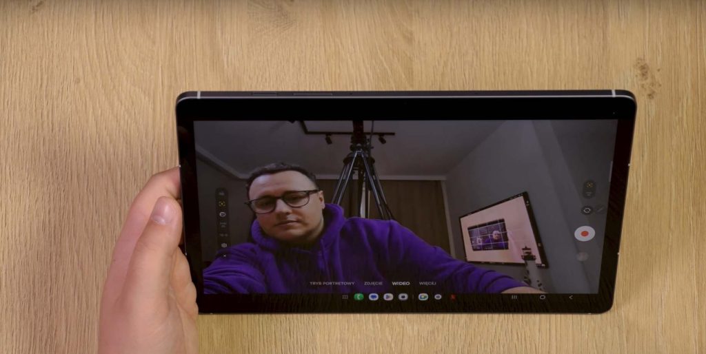 Moduł nagrywania w Samsung Tab S10 FE.