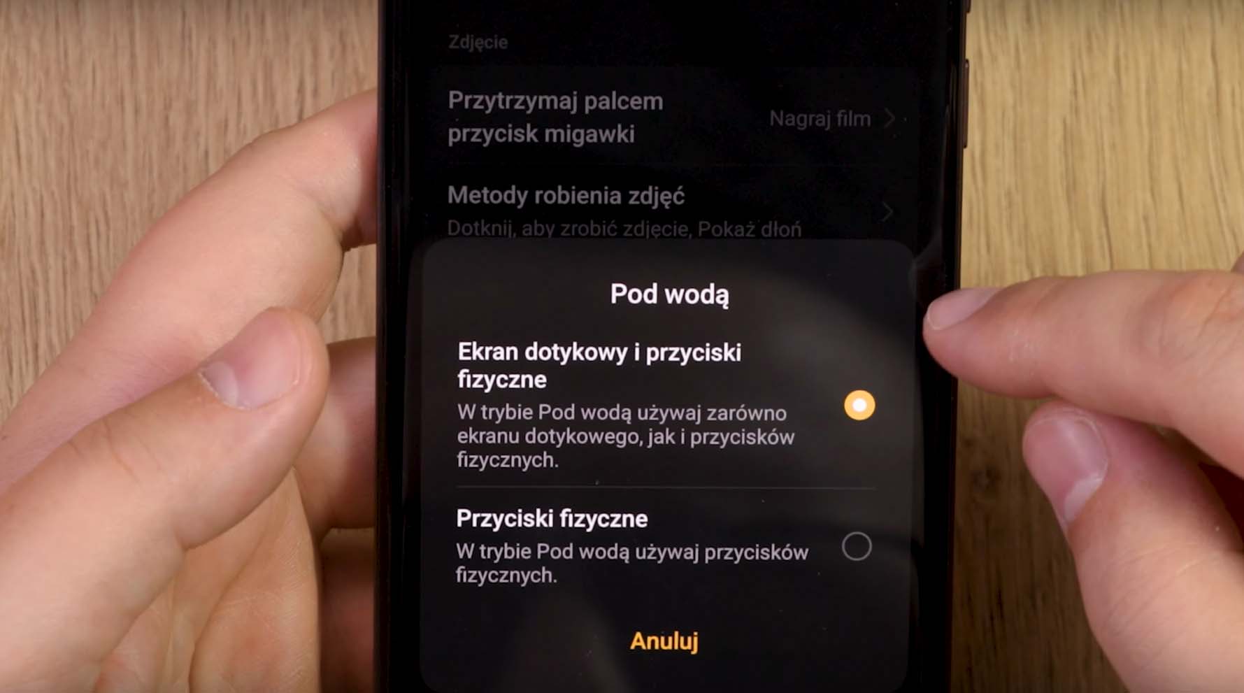 Moduł podwodny w Realme GT 7 Pro gwarantuje niezwykłe materiały nawet kilka metrów pod powierzchnią.