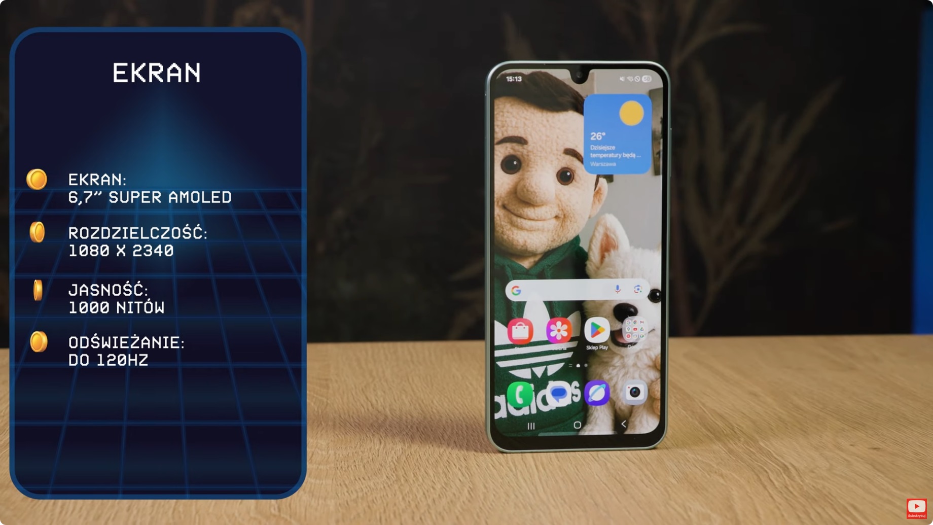 ekran w samsung galaxy a26