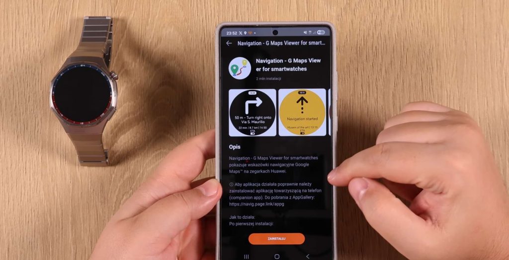 W Huawei Watch GT 6 Pro możesz zainstalować Google Maps w specjalnym trybie.