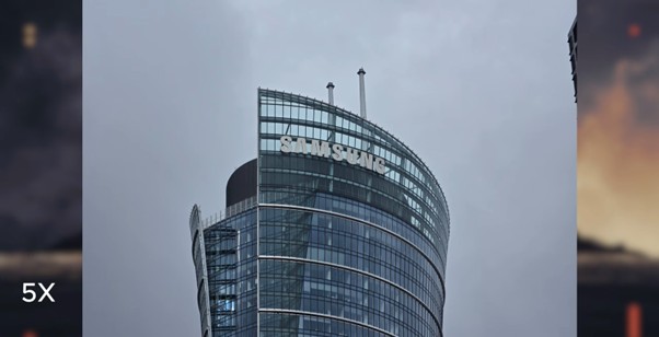Zdjęcie budynku w przybliżeniu 5x z Samsunga Galaxy S26 Ultra