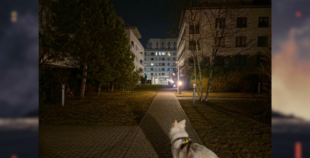 zdjęcie nocą z aparatu Samsunga Galaxy S26