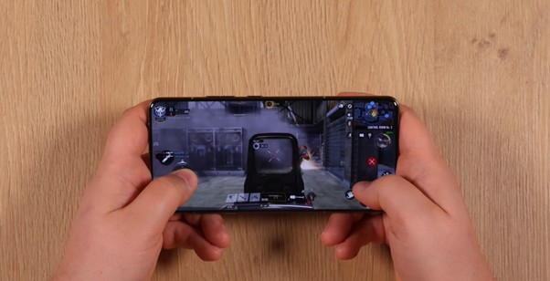 Wyświetlacz ekranu Motoroli Signature podczas gry
