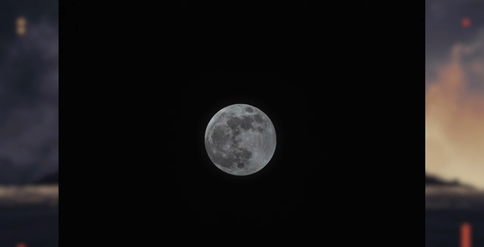 Zdjęcie księżyca nocą wykonane Xiaomi 17